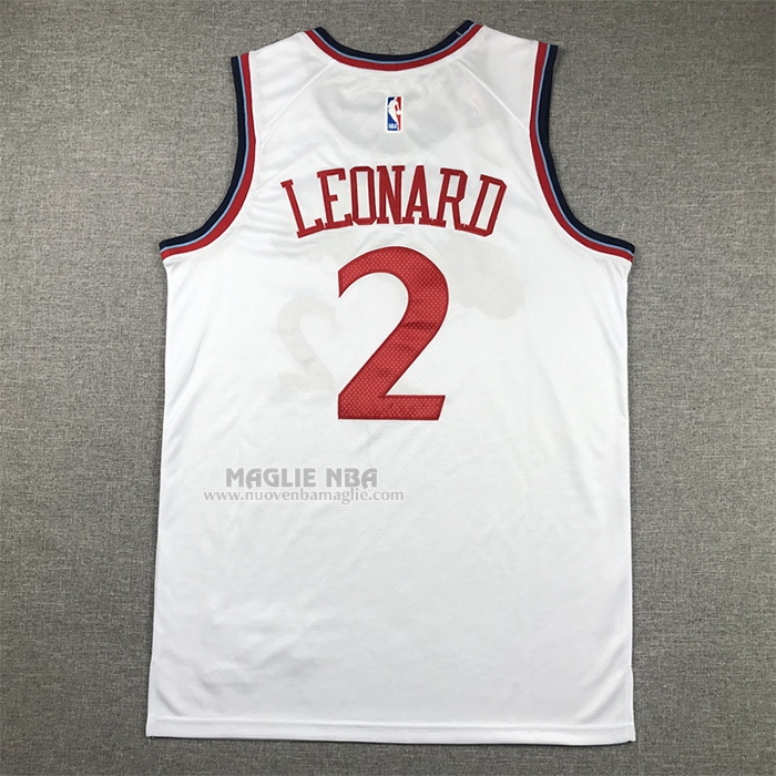 Maglia
 Kawhi Leonard NO 2 Los Angeles Clippers Association 2024-25 Bianco
